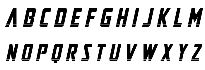Mandalore Laser Title Italic Font LOWERCASE
