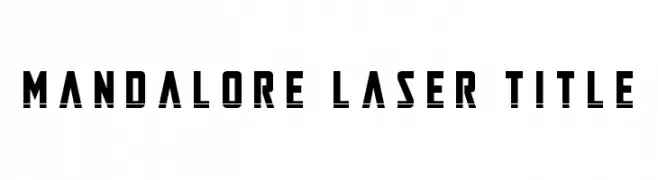 Mandalore Laser Title  Fuentes Gratis Descargar