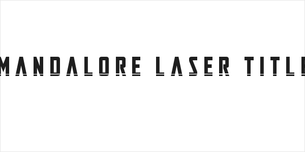 Mandalore Laser Title Logo