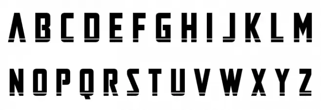 Mandalore Laser Title Font Litere mici