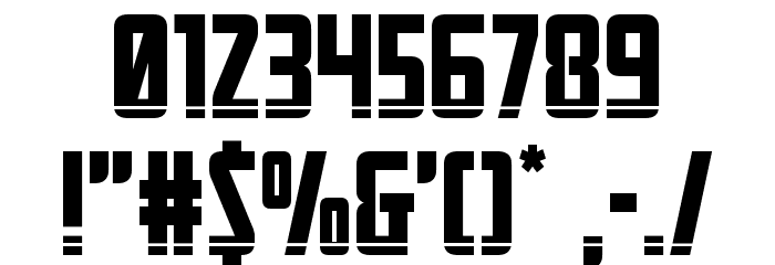 Mandalore Laser Font OTHER CHARS