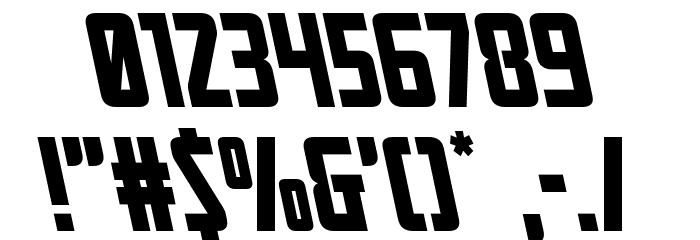 Mandalore Leftalic Font OTHER CHARS