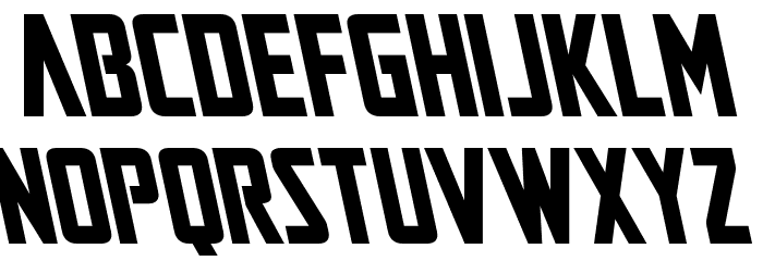 Mandalore Leftalic Font LOWERCASE