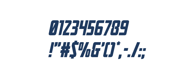 Mandalore Rough Italic Other Characters