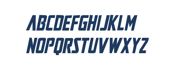 Mandalore Rough Italic Lowercase