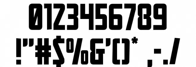 Mandalore Rough Font OTHER CHARS