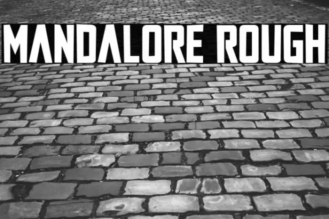 Mandalore Rough Font examples