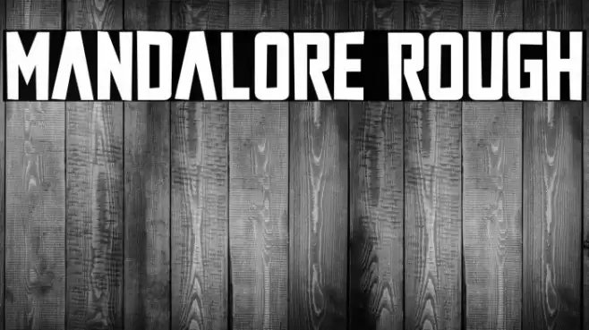 Mandalore Rough Font examples