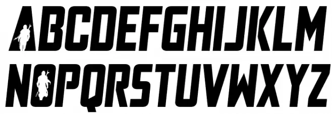 Mandalore Semi-Italic Polices MAJUSCULES