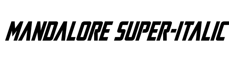 Mandalore Super-Italic  Frei Schriftart Herunterladen
