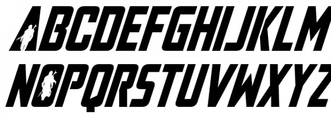 Mandalore Super-Italic Fuentes MAYÚSCULAS