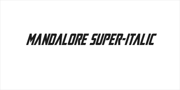 Mandalore Super-Italic Logo