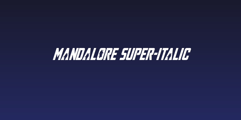 Mandalore Super-Italic Social Header