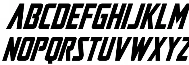 Mandalore Super-Italic फ़ॉन्ट लोअरकेस