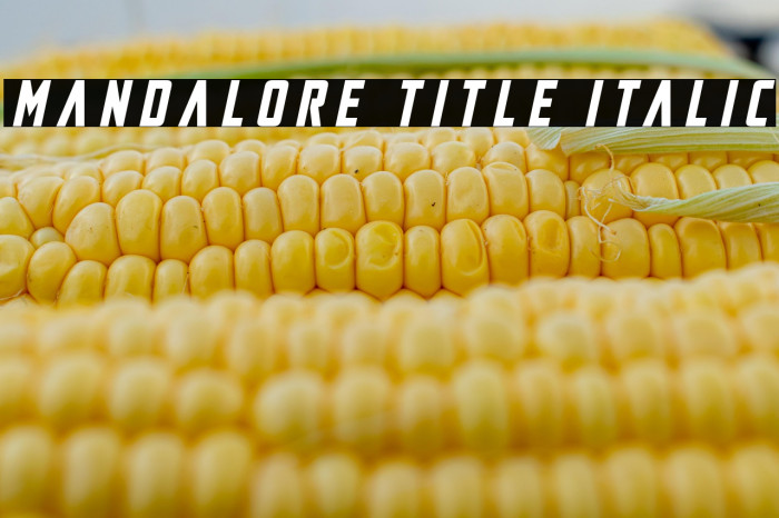 Mandalore Title Italic Example 3