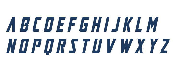 Mandalore Title Italic Lowercase