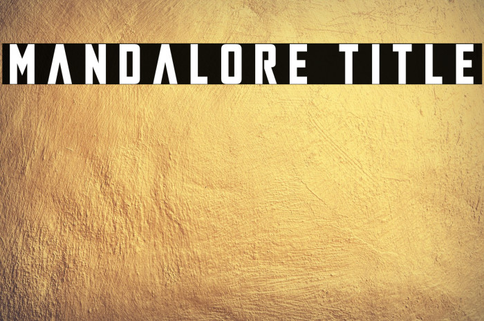 Mandalore Title Example 3