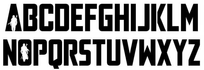 Mandalore Font UPPERCASE