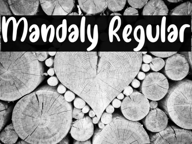 Mandaly Regular Font examples