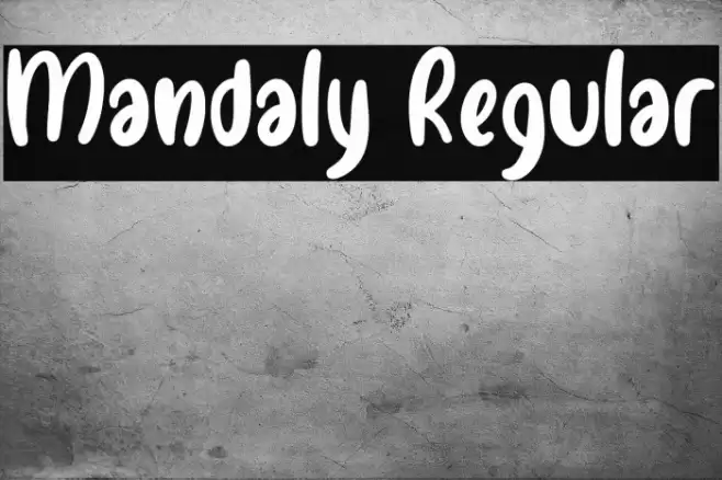 Mandaly Regular Font examples