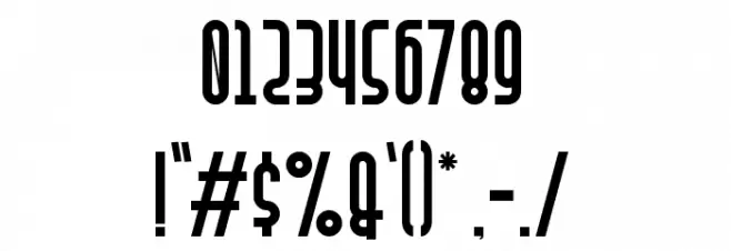 Mandan Font OTHER CHARS