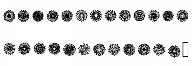 Mandara Regular Schriftart Groß