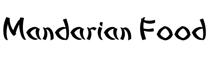 Mandarian Food  baixar fontes gratis