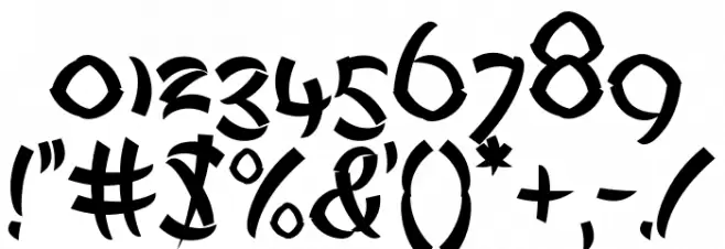 Mandarian Food Font OTHER CHARS