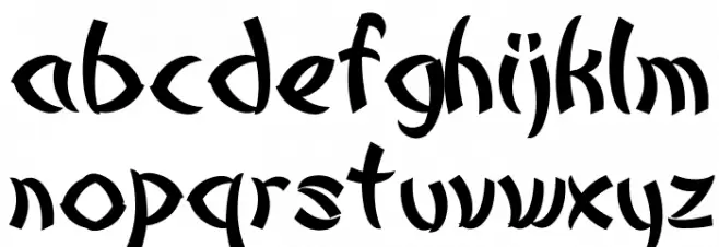 Mandarian Food Caratteri MINUSCOLO