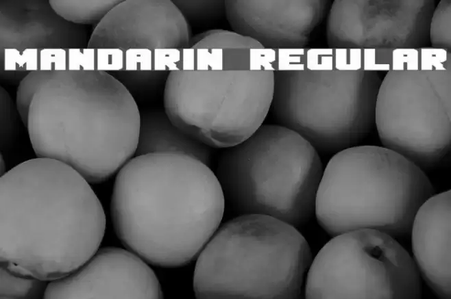 Mandarin Regular Font examples