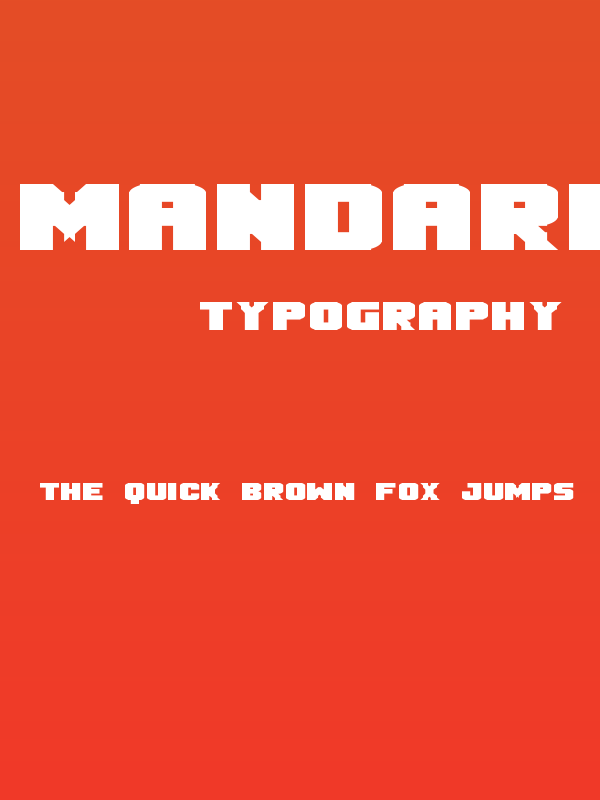 Mandarin Regular Poster