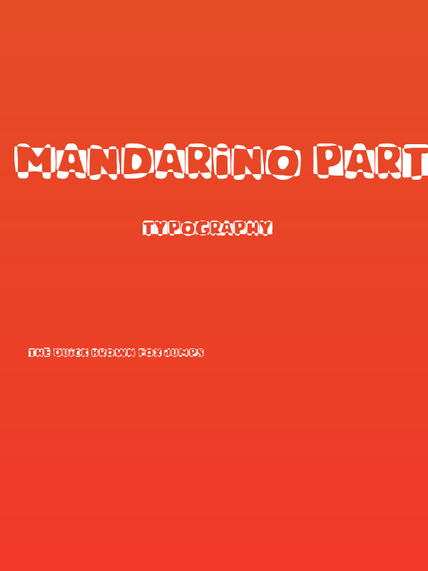 Mandarino Party Poster