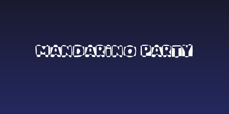 Mandarino Party Social Header