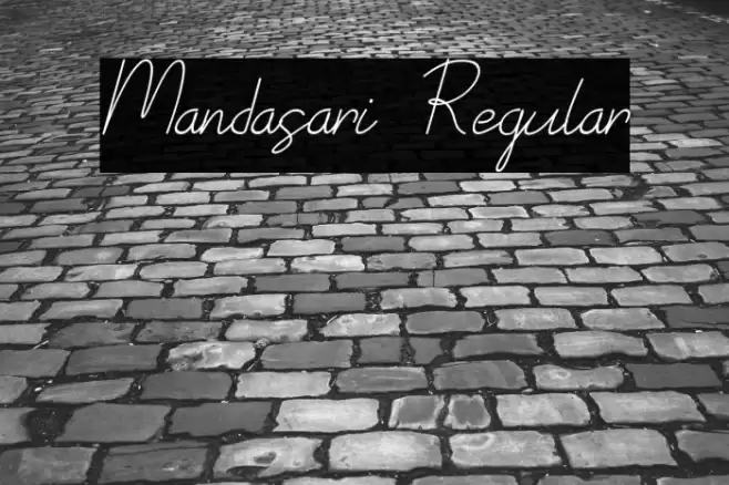Mandasari Regular Font examples