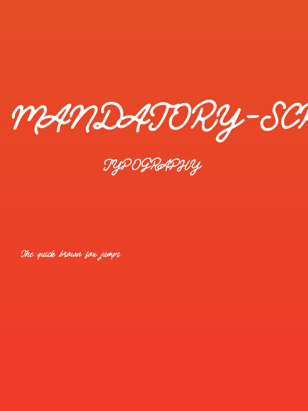 Mandatory-Script Poster
