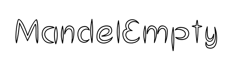 MandelEmpty  Free Fonts Download