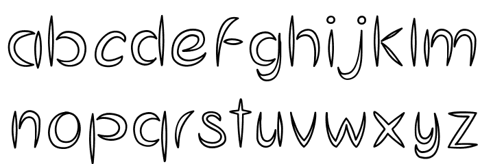 MandelEmpty Font LOWERCASE