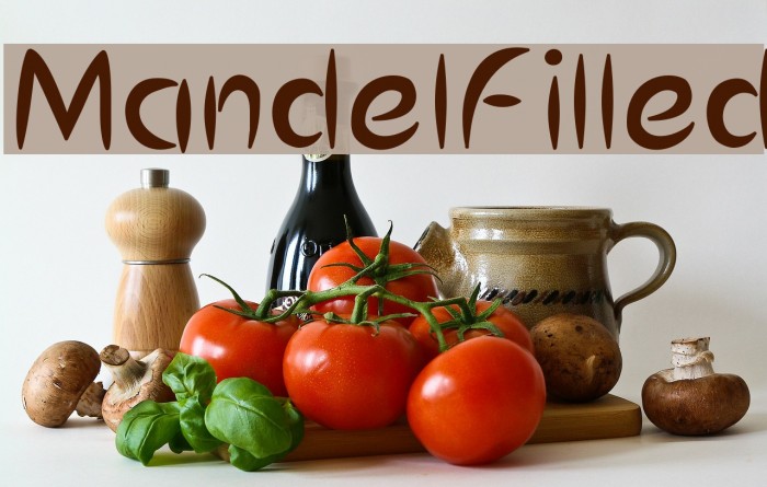 MandelFilled Font examples