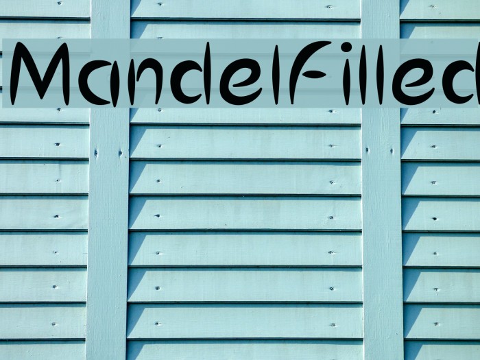 MandelFilled Font examples
