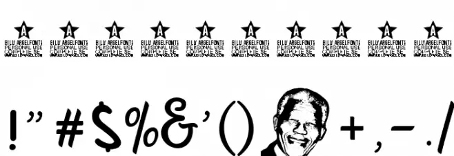 MandelaScriptPersonalUse Font OTHER CHARS