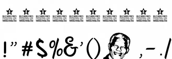 MandelaScriptPersonalUse Font OTHER CHARS