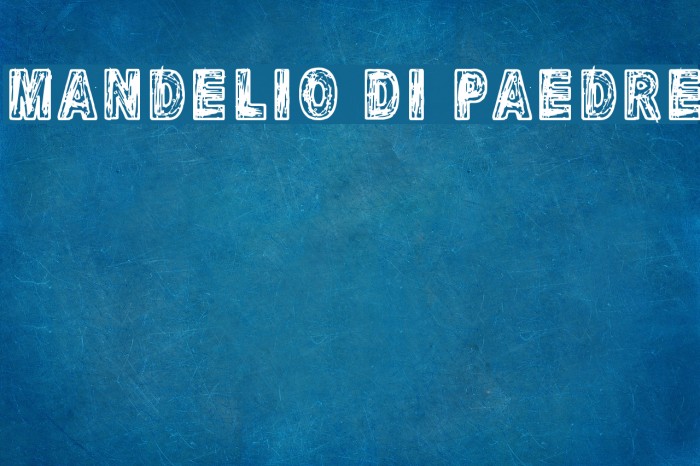 Mandelio Di Paedre Font examples