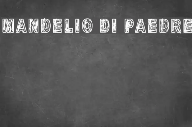 Mandelio Di Paedre Font examples