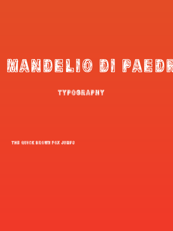 Mandelio Di Paedre Poster