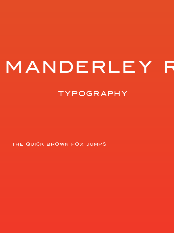 Manderley Regular Poster