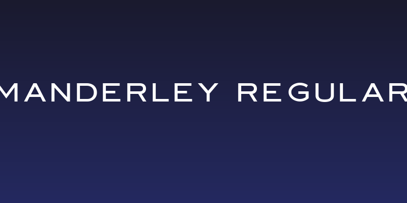 Manderley Regular Social Header
