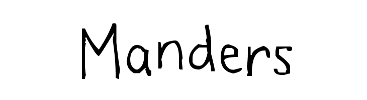 Manders Font