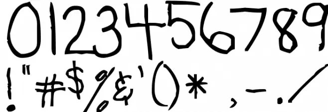 Manders Font OTHER CHARS