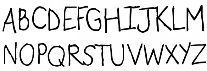 Manders Schriftart Groß