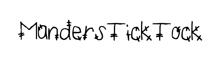MandersTickTock Font